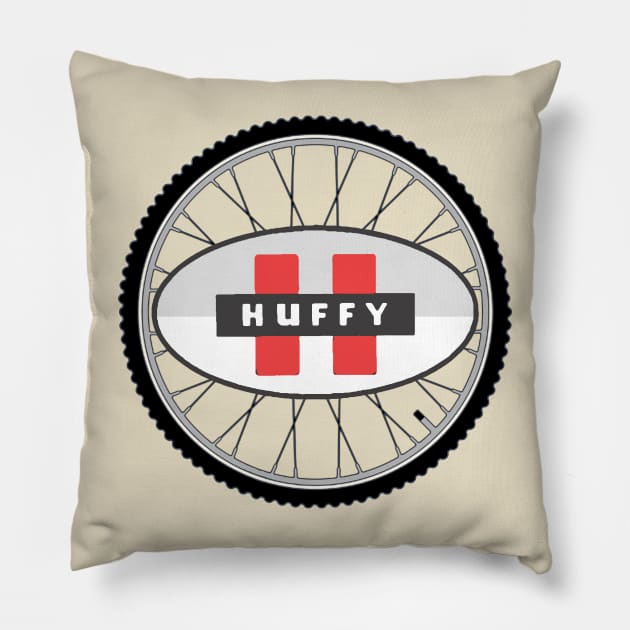 Huffy Vintage Bicycles USA Pillow by Midcenturydave