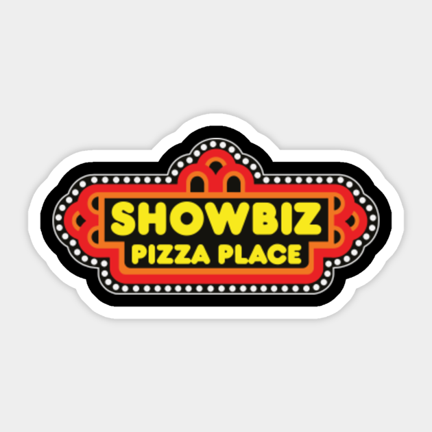 SHOWBIZ PIZZA PLACE Sticker and Stickers - Defunct Restaurant Chain - Showbiz Pizza Place - Sticker