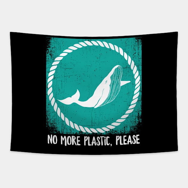 Save The Whales No More Plastic Please Tapestry by SperkerFulis