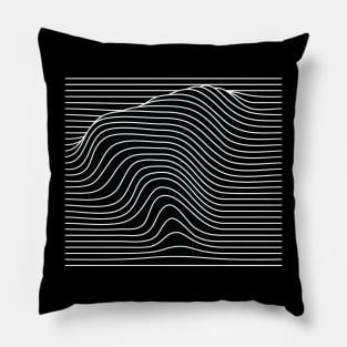 triangle shape in lines Pillow