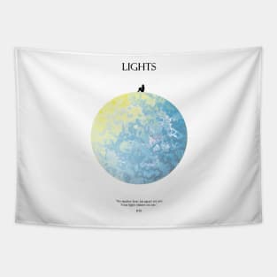 Lights Moon Dark Tapestry