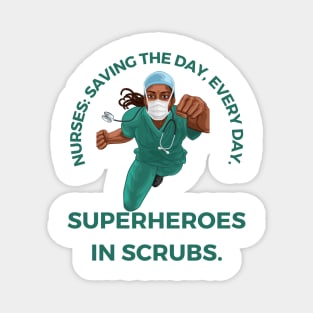 Superhero nurse Magnet