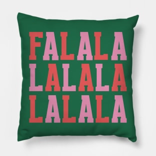 Fa La La Cute Christmas Pillow