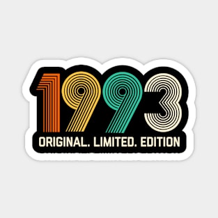 Vintage 1993 Birthday Retro 1993 For Men Women born in 1993 Magnet