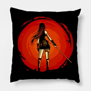 female swordsman Pillow