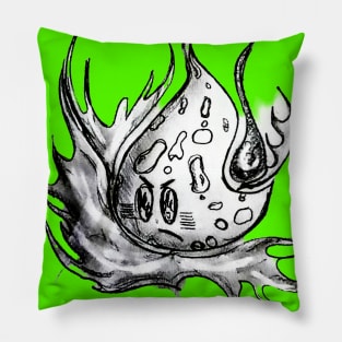 Abstract fun gaming angry fireball monster lava orc goblin Pillow