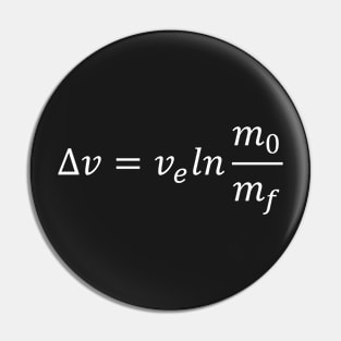 Rocket Equation, most fundamental equation of space exploration Pin