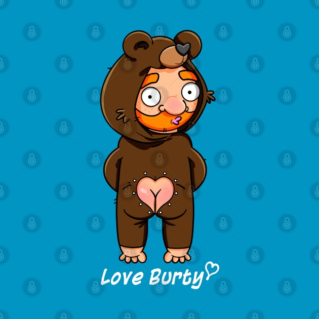 Bear Bum Onesie by LoveBurty