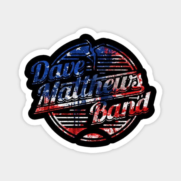 #DMBLOGO Dave Matthews Band American flag Magnet by mashudibos