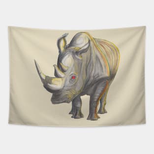 Crash of Rhinos Boss Hog Grumpy Tapestry