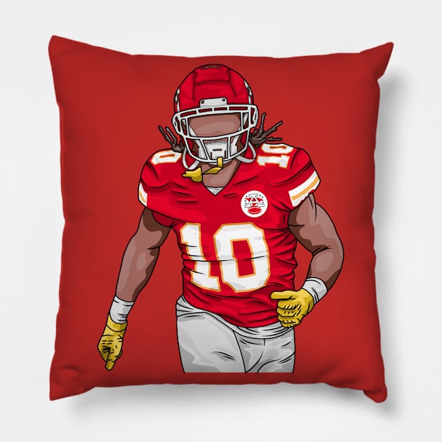 Isiah Pacheco Chiefs - Drawing Pillow by thesportstation