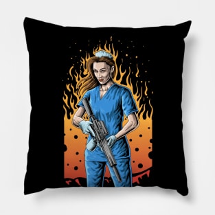 Nurse Warrior Pillow