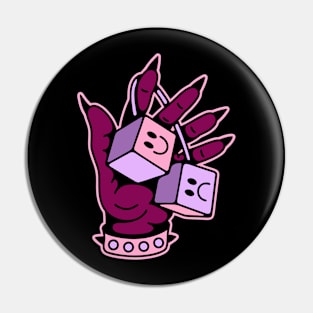 Devil and dice Pin