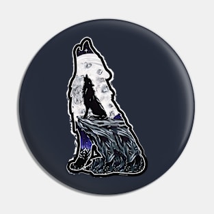 Howling At the Moon Pin