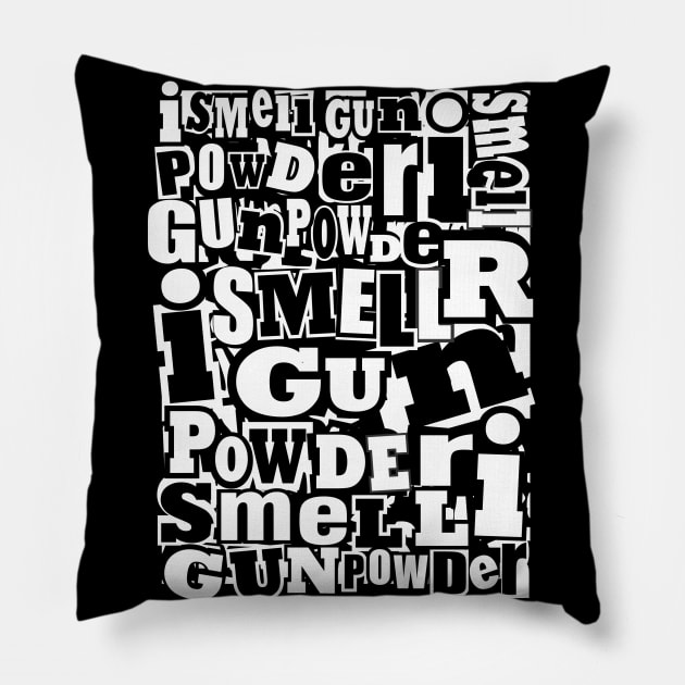 gun powder 2 Pillow by 2 souls