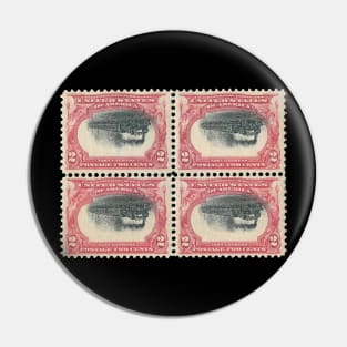 PAN AMERICAN INVERTS STAMPS Pin