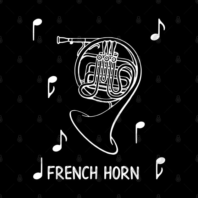 Musical Notes French Horn by AngelFlame