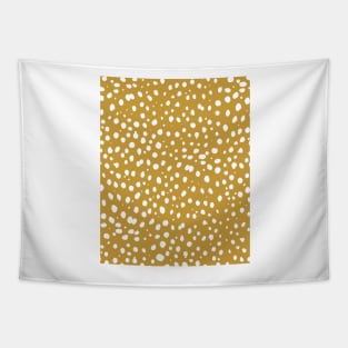 MUSTARD DOTS Tapestry