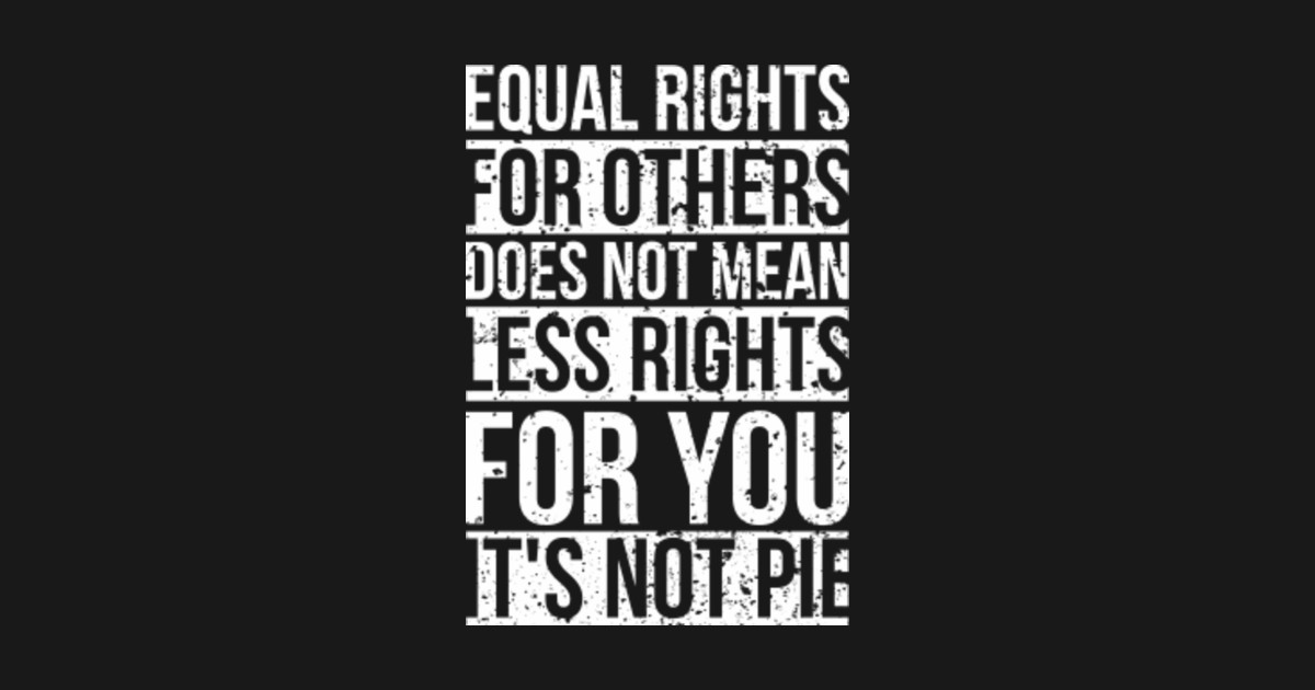 equal rights for others does not mean shirt