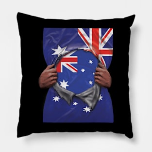 Australia Flag Australian Flag Ripped - Gift for Australian From Australia Pillow