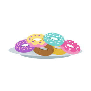 Doughnuts on a plate T-Shirt