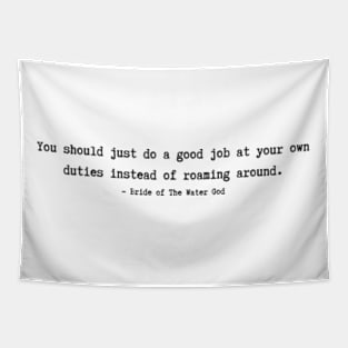 Bride of the water god Quotes Tapestry