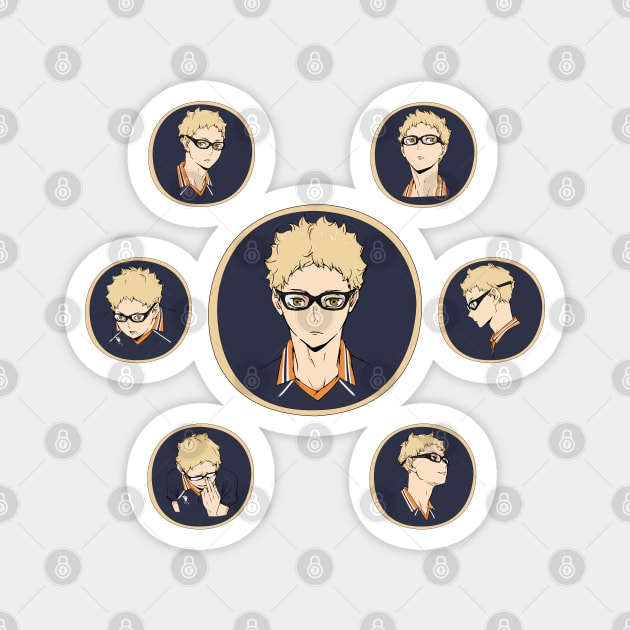 Haikyuu!! - Kei Tsukishima Magnet by InalZ