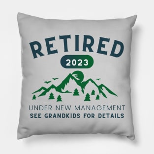 Retired 2023 Funny Gift Pillow