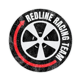 Redline Racing Team Wheel (Alt Worn - White) T-Shirt