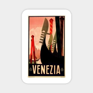 VENEZIA Venice Veneto Vintage Italian Tourism Poster Art Magnet