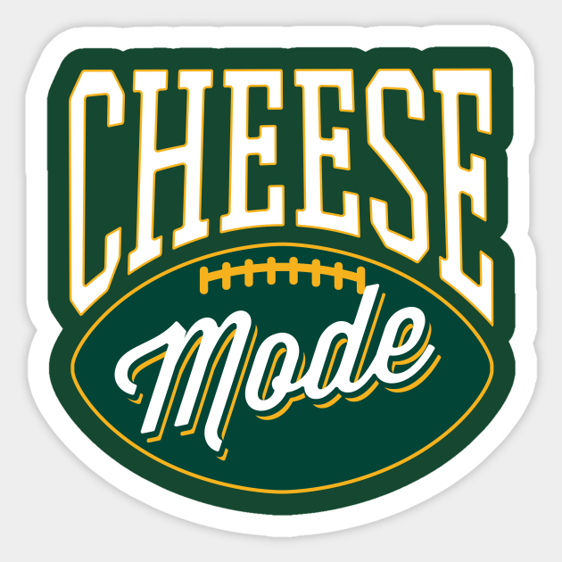 Green Bay Packers Cheese Mode Design Green Bay Packers Sticker Teepublic