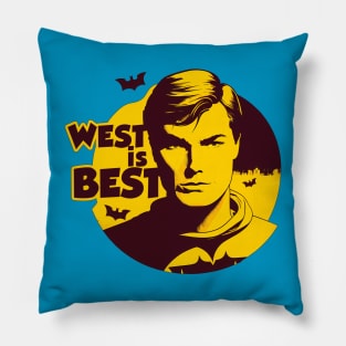 "West is Best" Adam West Inspired Vintage Design Pillow