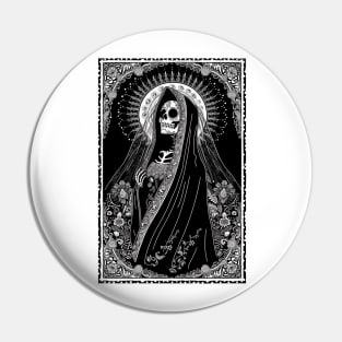 Santa Calavera Mexicana Pin