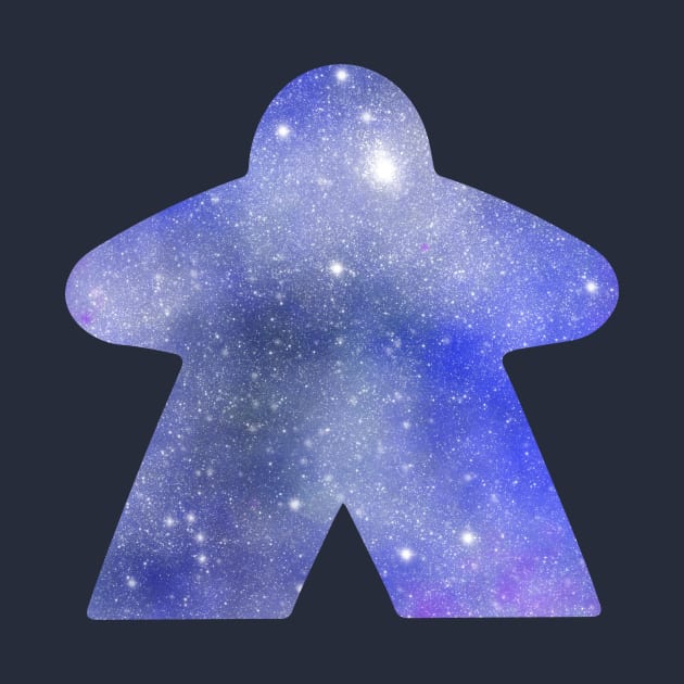 Blue Space Star Meeple | Board Game Fan by gloobella