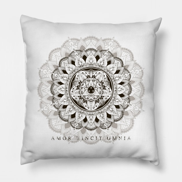 Love Mandala Pillow by DiegoSpezzoni