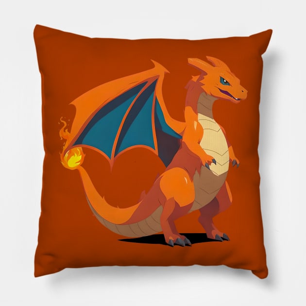 Fire Type Kanto starter Pillow by CodigoCero