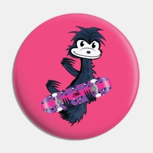 Sloth Style Skate Pink & Purple Pin