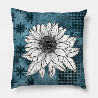 Vintage Sunflower Pillow