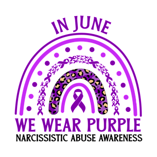 In June We Wear Purple Narcissistic Abuse Awareness T-Shirt