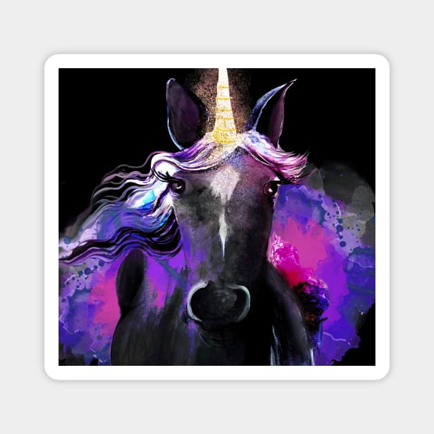 Unicorns Blackunicorn Sticker by Afro Unicorn