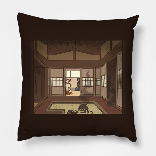 Haunted House Pillow by squidego