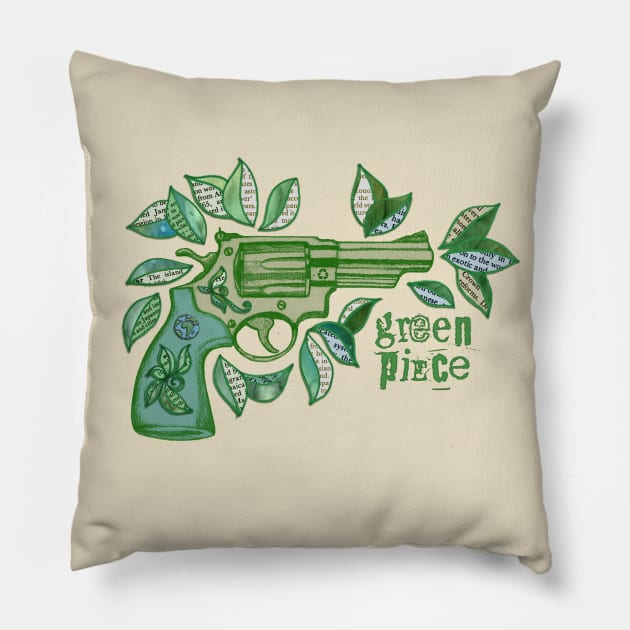 Shoots and Leaves Pillow by micklyn