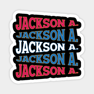 TEXT ART USA ANDREW JACKSON Magnet