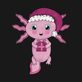 Kawaii Christmas Axolotl T-Shirt