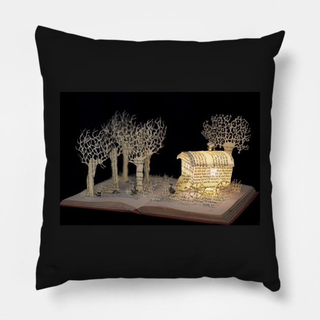 Danny Champion of the World, Roald Dahl book sculpture Pillow by daysfall