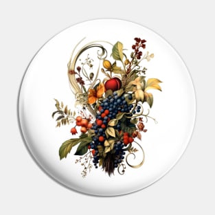 Leaves, Fruit and Berries Pin
