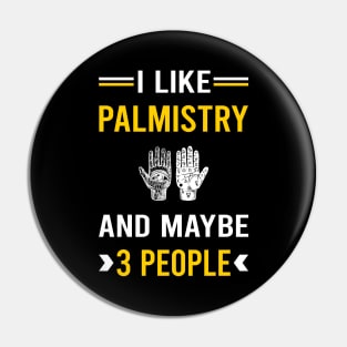 3 People Palmistry Palmist Palm Reading Reader Fortune Telling Teller Pin