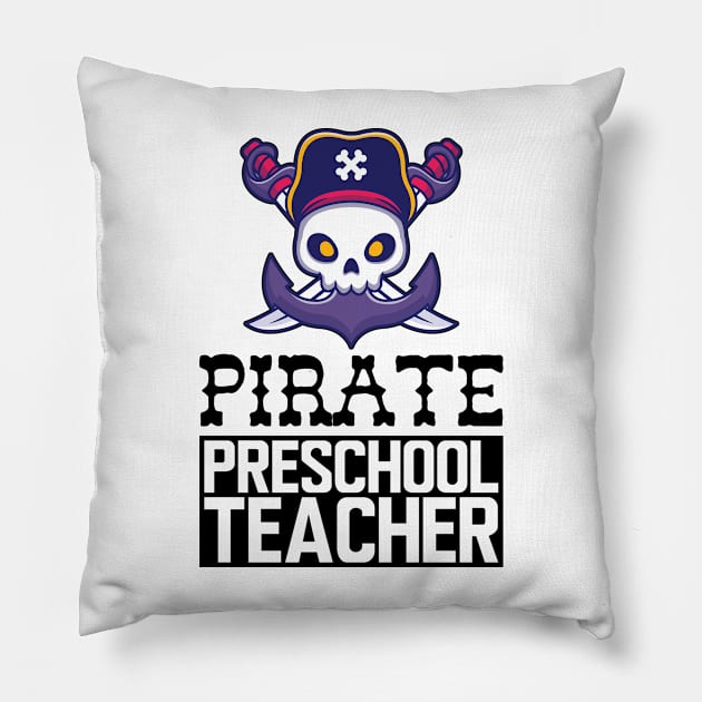 Pirate Preschool Teacher Pillow by KC Happy Shop