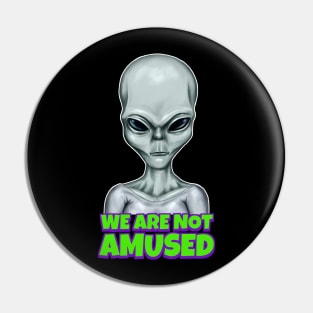 Unamused Alien Pin