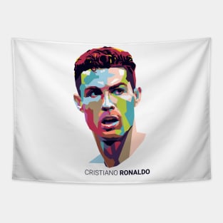 Ronaldo Pop Art Portrait Tapestry